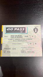 Ticket finale coupe Belgique 1993 Standard Liège Charleroi, Collections, Autres types, Utilisé