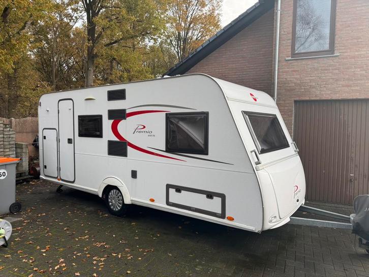 Familie caravan 6pers (met stapelbed) MTM 1300kg, Caravans en Kamperen, Caravans, Particulier, Stapelbed, Zonnepaneel, Ophalen