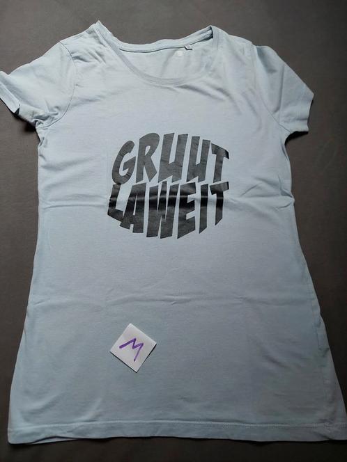 T-shirt stretch bleu clair (inscription Gents) taille M, Vêtements | Femmes, T-shirts, Comme neuf, Taille 34 (XS) ou plus petite