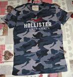 S small t-shirt blauw camouflage Hollister, Maat 46 (S) of kleiner, Gedragen, Blauw, Ophalen of Verzenden