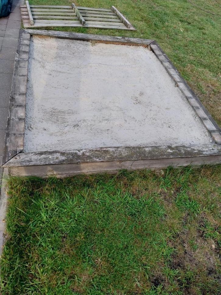 Houten zandbak Wickey, Kinderen en Baby's, Speelgoed | Buiten | Speeltoestellen, Gebruikt, Zandbak, Ophalen
