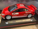 Peugeot 307 WRC 1/18 Maisto, Hobby & Loisirs créatifs, Comme neuf, Enlèvement ou Envoi, Maisto