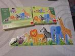 Goula XXL puzzel safari dieren, Kinderen en Baby's, Ophalen of Verzenden, 10 tot 50 stukjes, Zo goed als nieuw, 2 tot 4 jaar