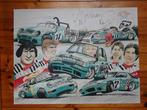 Poster Roland auto race team handtekening Koen Wauters 1993, Enlèvement ou Envoi, Utilisé, Voitures