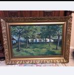 Schilderij platteland boerderij, Antiek en Kunst, Ophalen