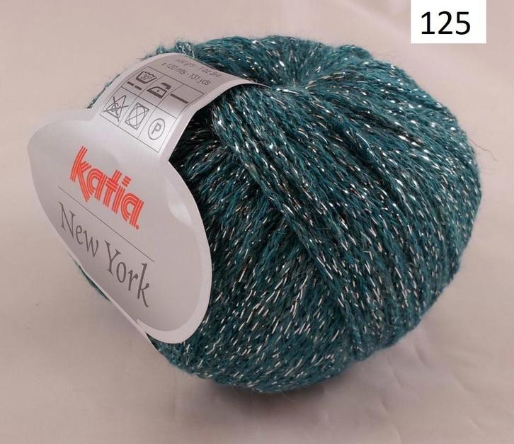 KATIA New York coloris 125, Hobby en Vrije tijd, Breien en Haken, Nieuw, Breien, Wol of Garen, Ophalen of Verzenden
