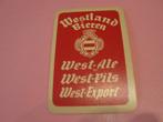 Oude losse speelkaart Westland bieren (187), Verzamelen, Speelkaarten, Jokers en Kwartetten, Ophalen of Verzenden, Zo goed als nieuw