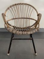 Rohé Noordwolde kinderstoel in rotan en metaal, Kinderen en Baby's, Ophalen, Gebruikt, Stoel(en)