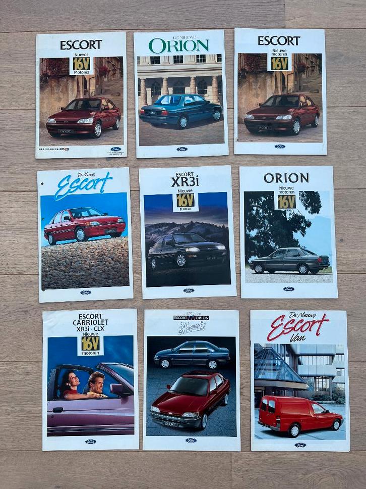 DÉPLIANTS FORD ESCORT, Livres, Autos | Brochures & Magazines, Ford, Enlèvement ou Envoi