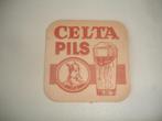 Oud bierviltje van Celta Pils, Meiresonne, Verzamelen, Ophalen of Verzenden, Gebruikt, Viltje(s), Overige merken