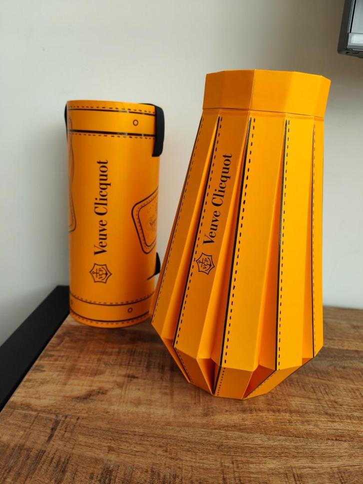 Veuve Clicquot - Champagne Cooler - Accordion Bucket, Rare!, Verzamelen, Wijnen, Nieuw, Champagne, Frankrijk, Vol, Ophalen of Verzenden