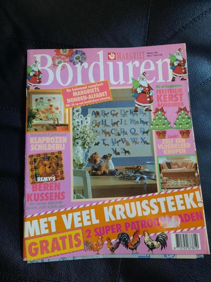 Magazine « Margriet - Broderie » octobre 1994, Hobby & Loisirs créatifs, Broderie & Machines à broder, Utilisé, Patron, Enlèvement ou Envoi