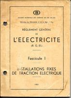 SNCB Réglement général de l'électricité 1951, Collections, Trains & Trams, Autres types, Utilisé, Envoi, Train