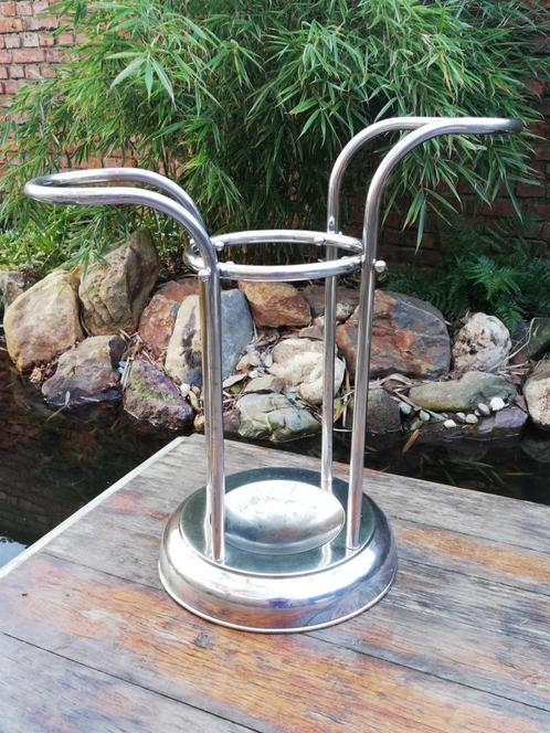 Chrome Art Deco Modernist Demeyere Antwerpen Paraplubak, Antiek en Kunst, Antiek | Woonaccessoires, Ophalen