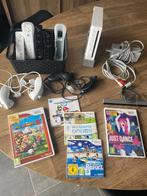 wii console met spelletjes en accessoires, Games en Spelcomputers, Spelcomputers | Nintendo Wii, Ophalen, Gebruikt, Met 3 controllers of meer