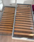 lit simple blanc (extensible à 2), Maison & Meubles, 90 cm, Une personne, Enlèvement, Utilisé