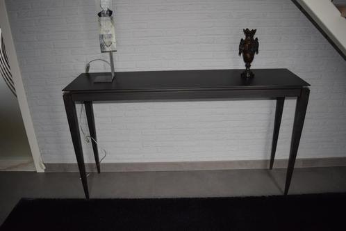 Te koop Side Table metaal zwart/grijs, Huis en Inrichting, Tafels | Sidetables, Zo goed als nieuw, Metaal, Ophalen