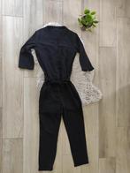 Zwarte jumpsuit / broekpak - maat S, Taille 36 (S), Noir, Kiabi, Porté