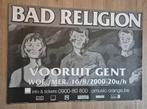Affiche de concert Bad Religion -Vooruit Ghent-, Enlèvement ou Envoi, Comme neuf, Musique