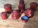 Opruim: oud vintage emaille set; 35 euro voor alles, Ophalen of Verzenden, Gebruikt