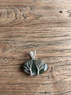 Collier et pendentif en agate mousse | Wirewrap, Vert, Avec pierre précieuse, Fleur ou Plante, Argent