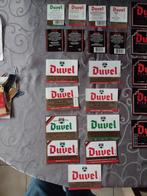 Lot van 74 etiketten brouwerij Moortgat Breendonk duvel, Gebruikt, Ophalen of Verzenden