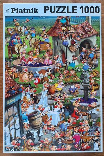 Puzzel Piatnik Comic "Verhaal van de wijn" - 1000 beschikbaar voor biedingen