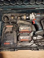 Bosch professionnel avec 2 Batteries, Bricolage & Construction, Outillage | Foreuses, Enlèvement, Comme neuf, Perceuse
