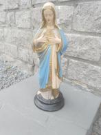 Mooi oud gipsen Maria beeld van 34 cm, Antiek en Kunst, Curiosa en Brocante, Ophalen
