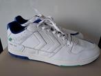 Mooie lederen sneakers ( hummel maat 45 )  !!!, Enlèvement ou Envoi, Comme neuf, Blanc, Baskets