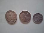 Leopold 2   2 frank en 1 frank en 50 cent, Ophalen of Verzenden