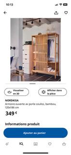Garde-robe bambou IKEA, Huis en Inrichting, Kasten | Kleerkasten, Zo goed als nieuw