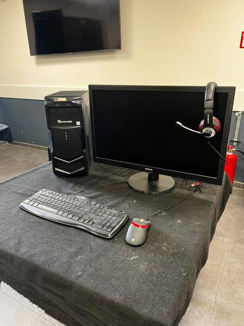 Gaming PC setup, Computers en Software, Desktop Pc's, Zo goed als nieuw, SSD, 8 GB, Gaming, Ophalen