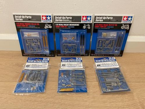 Tamiya - 1/12 motorfiets voorvork detail-kits, Hobby en Vrije tijd, Modelbouw | Auto's en Voertuigen, Zo goed als nieuw, Overige typen