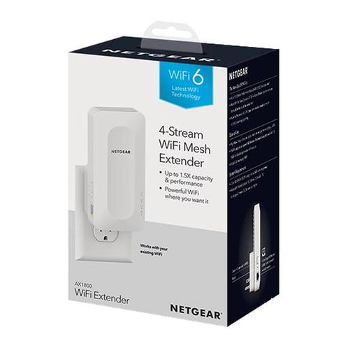 Répéteur Netgear EAX15 WiFi 6 Mesh AX1800 4 flux Bi-bande, Computers en Software, WiFi-versterkers, Zo goed als nieuw, Ophalen