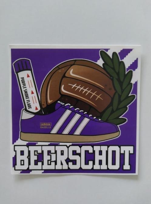 Autocollant Beerschot - Violet Smoke Flare - Adidas Gazelle, Collections, Autocollants, Neuf, Sport, Enlèvement ou Envoi