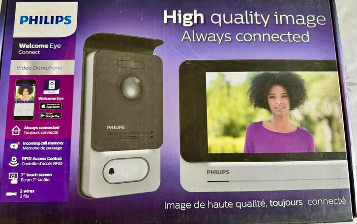 Vidéophone Philips WelcomeEye Connect, Huis en Inrichting, Deurbellen, Nieuw, Ophalen of Verzenden