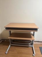 Bureau, Huis en Inrichting, Ophalen, Houten bureau, Gebruikt, Metaal