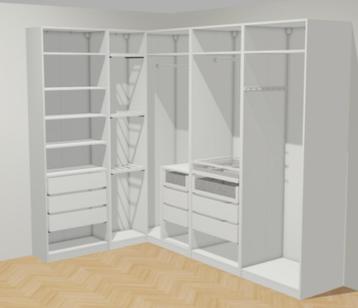 pax ikea, Comme neuf, Enlèvement, Avec tiroir(s), 200 cm ou plus