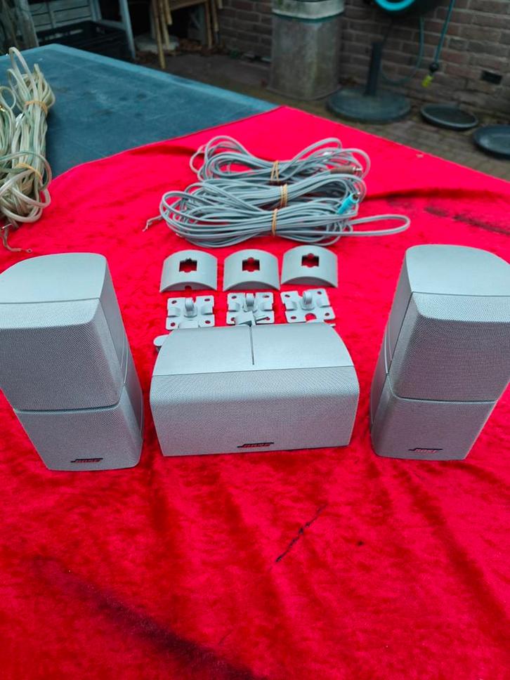 Haut-parleurs Bose Dual 3x gris argenté avec suspension et c, TV, Hi-fi & Vidéo, Ensembles home-cinéma, Enlèvement ou Envoi