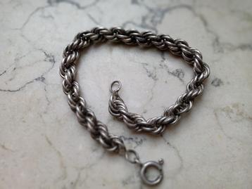 Beau bracelet argent ancien Vintage 1950