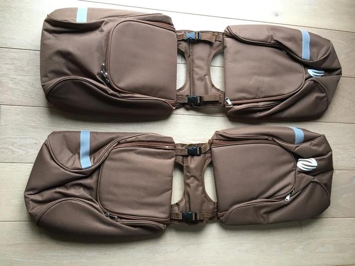 Dubbele fietstas bruin nieuw, Vélos & Vélomoteurs, Accessoires vélo | Sacoches, Neuf, Enlèvement ou Envoi