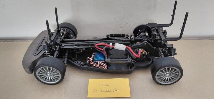 Tamiya TA-04 chassis, Hobby en Vrije tijd, Modelbouw | Radiografisch | Auto's, Gebruikt, Auto onroad, Elektro, Schaal 1:10, Ophalen of Verzenden