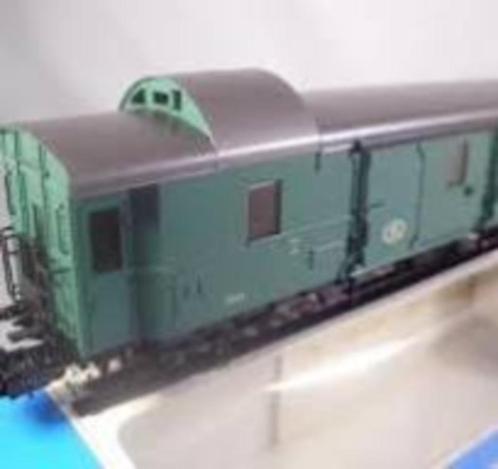 4115 Marklin HO -Belgisch babagerijtuig/Voiture fourgon Belg, Hobby en Vrije tijd, Modeltreinen | H0, Zo goed als nieuw, Wagon