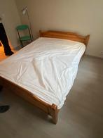 Bed + matras (210 x 180) opgehaald in Ukkel, Ophalen of Verzenden, 210 cm, 180 cm, Bedbodem