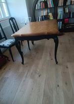 Tafel in Louis XV/Regency/Chippendale-stijl en 4 stoelen?, Ophalen, Gebruikt, Eikenhout