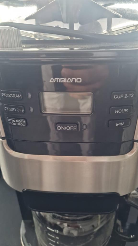 ️ Filterkoffiemachine - Geïntegreerde molen - Ambiano, Elektronische apparatuur, Koffiezetapparaten, Zo goed als nieuw, Gemalen koffie