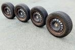 4 jantes Opel avec des pneus hiver 185/65-15, Auto-onderdelen, Banden en Velgen, Ophalen, Gebruikt, 15 inch, Banden en Velgen