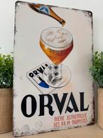 Metalen reclamebord Orval, Ophalen of Verzenden, Nieuw, Reclamebord, Plaat of Schild