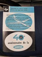 Feuillet 40eme anniversaire de la sabena poste belge 1963, Enlèvement ou Envoi, Comme neuf